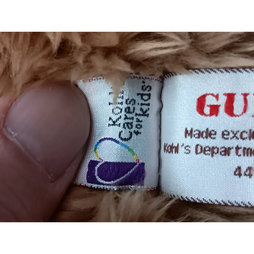GUND Kohls Cares Grizzly Bear Plush Shaggy Brown 14